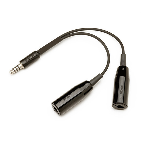 (MG-52) Two-into-One Helicopter Headset Adapter