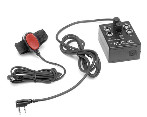 Pilot USA PA-200T/A24 2-Place Intercom for ICOM A24/A6